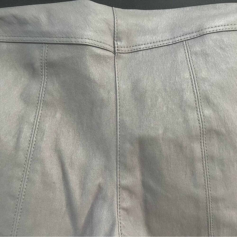 Theory Ima Maximus Lamb Leather Leggings Gray Size 6 NWT - Picture 6 of 10